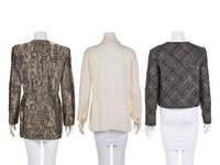 Three Designer Items: One Giorgio Armani Jacket and Top, and One Oscar de la Renta Jacket, 2000s