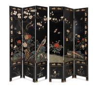 A Chinese Export Lacquer Six-Panel Floor Screen — 20TH CENTURY
