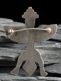 Zuni Mosaic Inay Knifewing Pin/Brooch