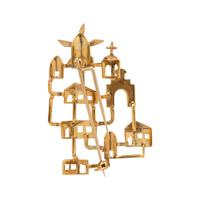 YELLOW GOLD BROOCH