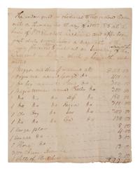 [ENSLAVEMENT & ABOLITION]. A group of 6 estate documents listing individual enslaved persons, most by name. Bourbon County, KY, 1815-1829.