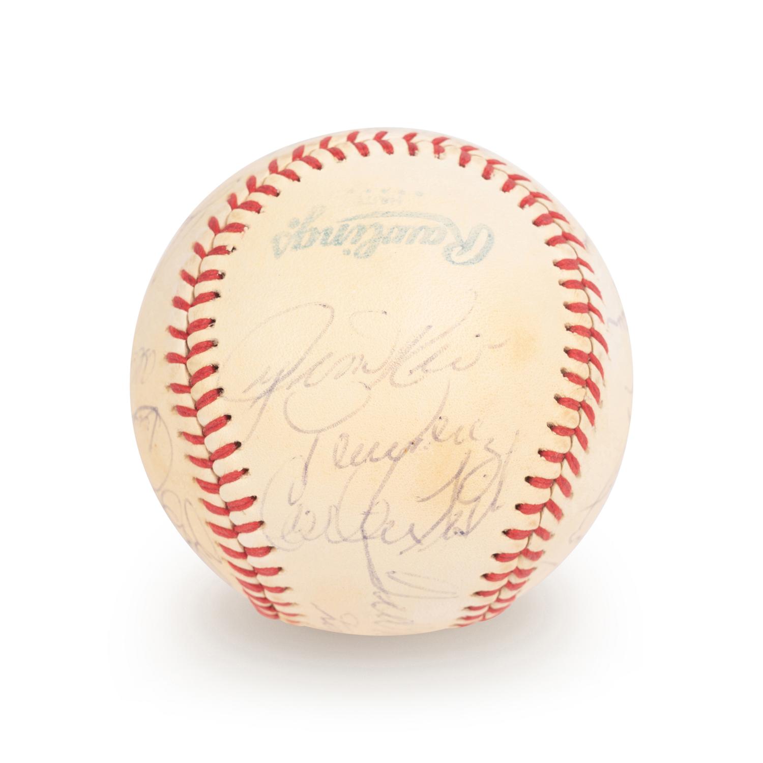 A 1979 Boston Red Sox Team Signed Autograph Baseball with 20 Signatures Including Ted Williams (Beckett Authentication Services BAS Certified),
