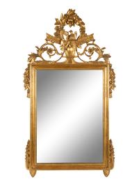 An Italian Carved Giltwood Mirror