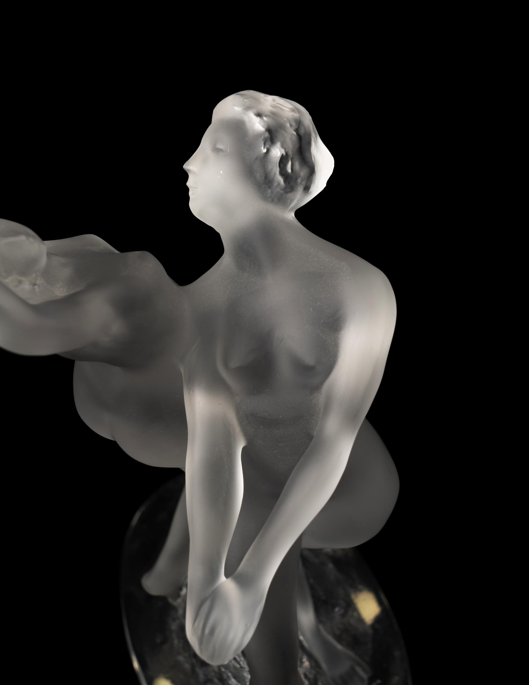 A Lalique Deux Danseuses Figural Group