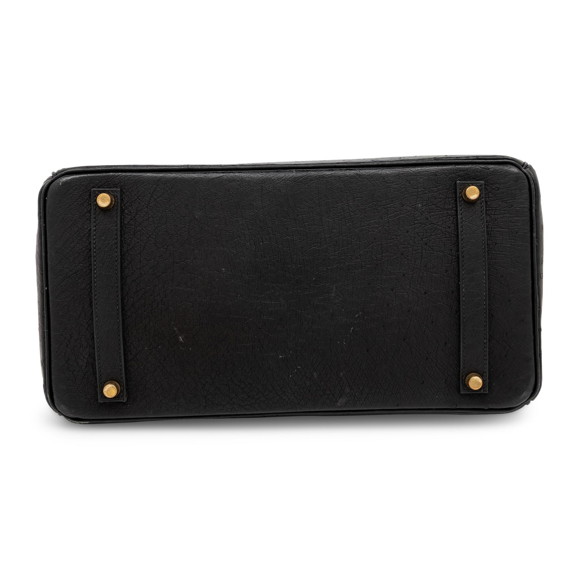 Hermès, Birkin 35 in Black Ostrich
