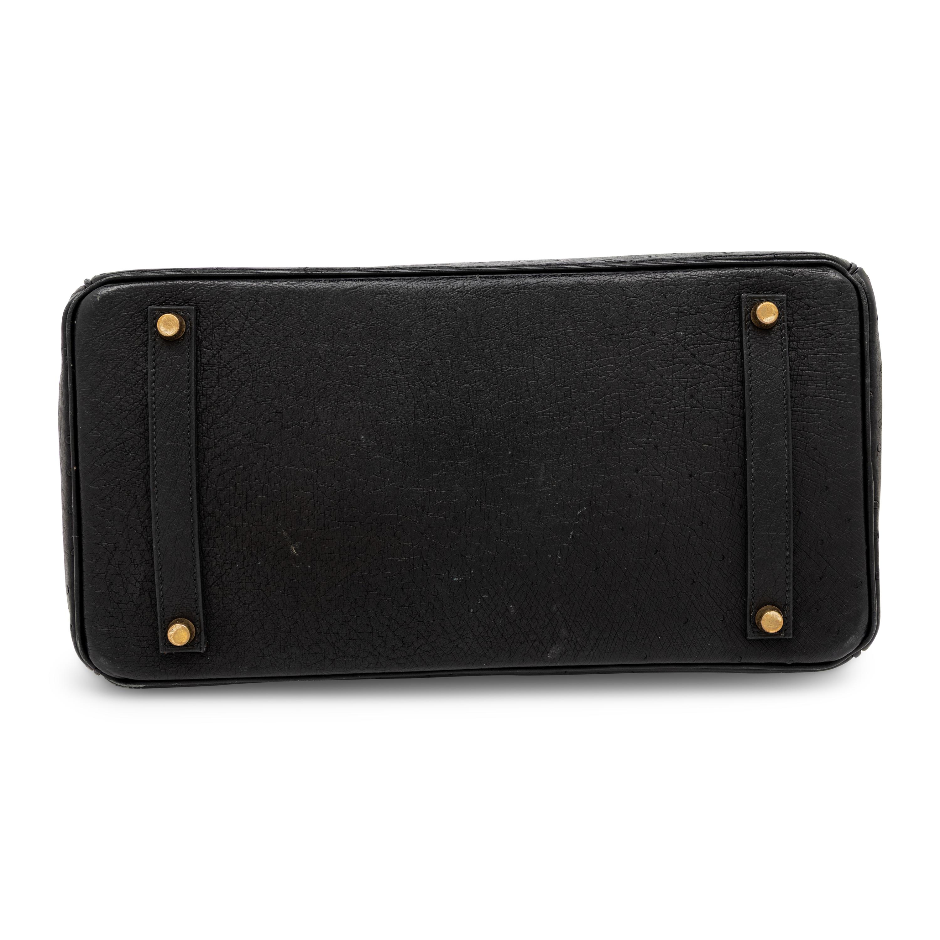 Hermès, Birkin 35 in Black Ostrich