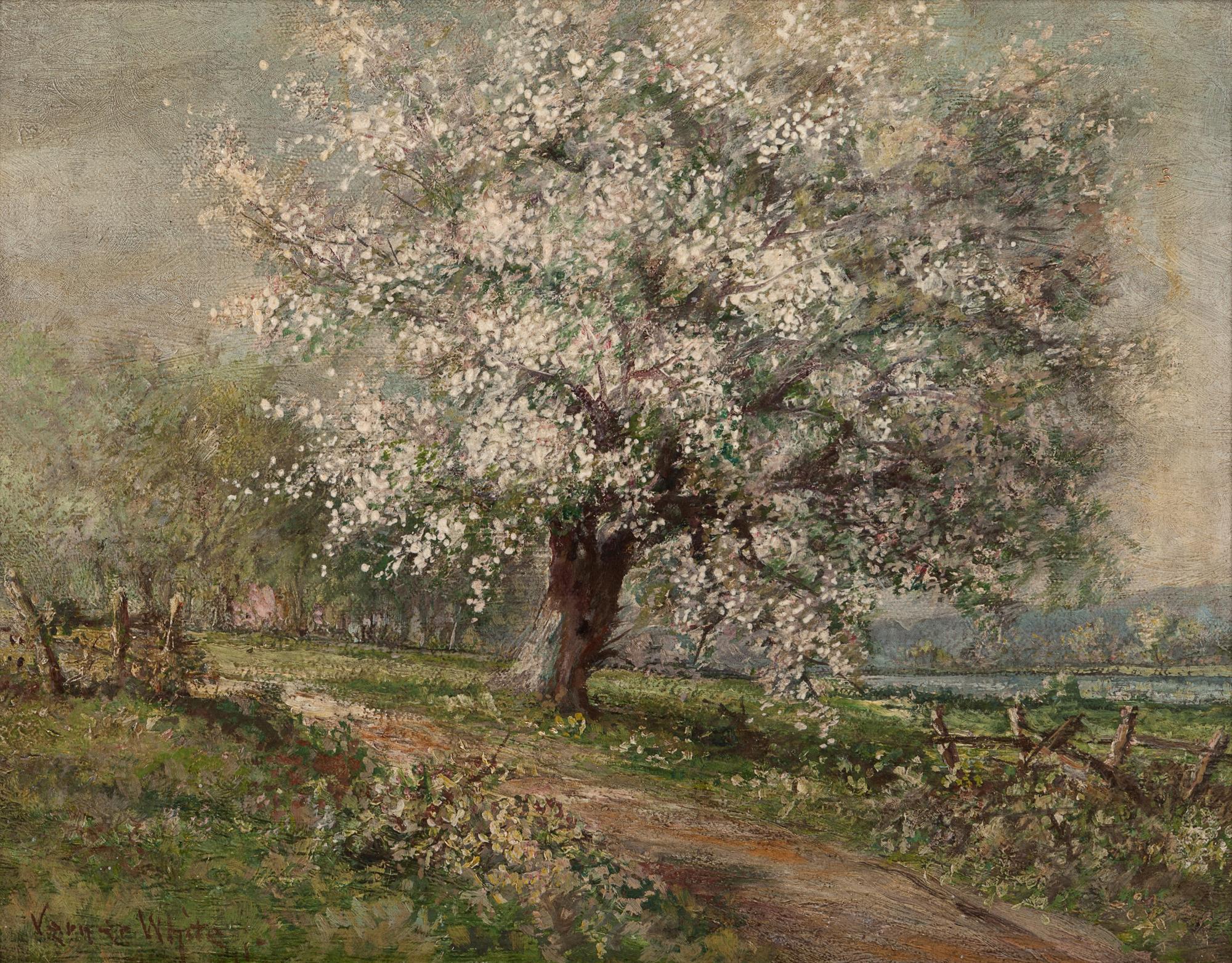 Landscape with Flowering Trees