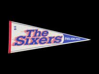 A Complete Set of 23 1980s Michael Jordan Rookie Era NBA Pennants,