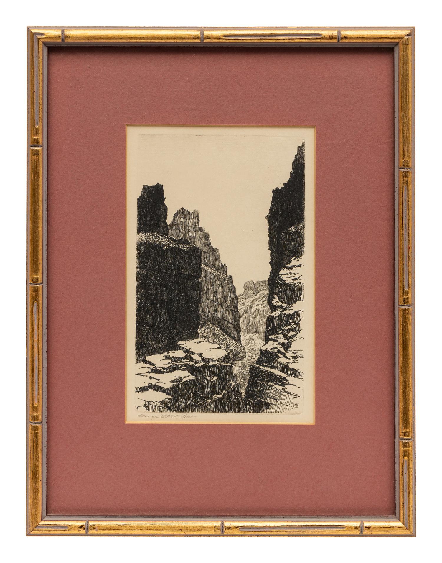 Three Works: Fish Creek, Apache Trail, Arizona, 1926, Old Bridge, Isolabona, Italy and The Little Canyon, 1930