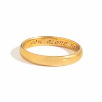 An English Gold Posy Ring with Inscription