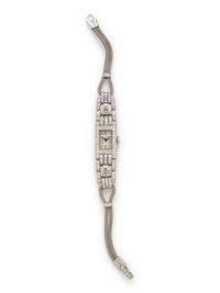 VACHERON & CONSTANTIN, PLATINUM AND DIAMOND WATCH