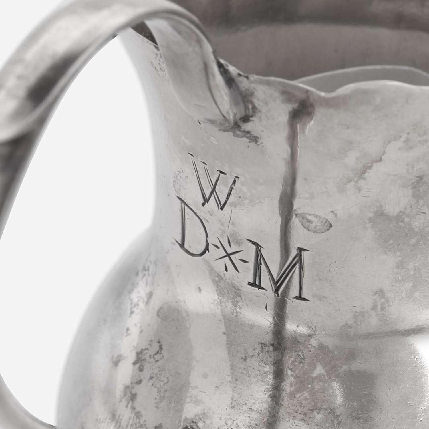 A silver cream pot Hezekiah Silliman (1738-1804), New Haven, CT, circa 1760