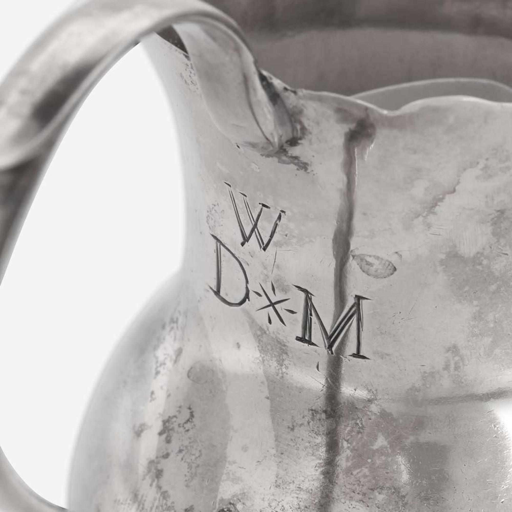 A silver cream pot Hezekiah Silliman (1738-1804), New Haven, CT, circa 1760