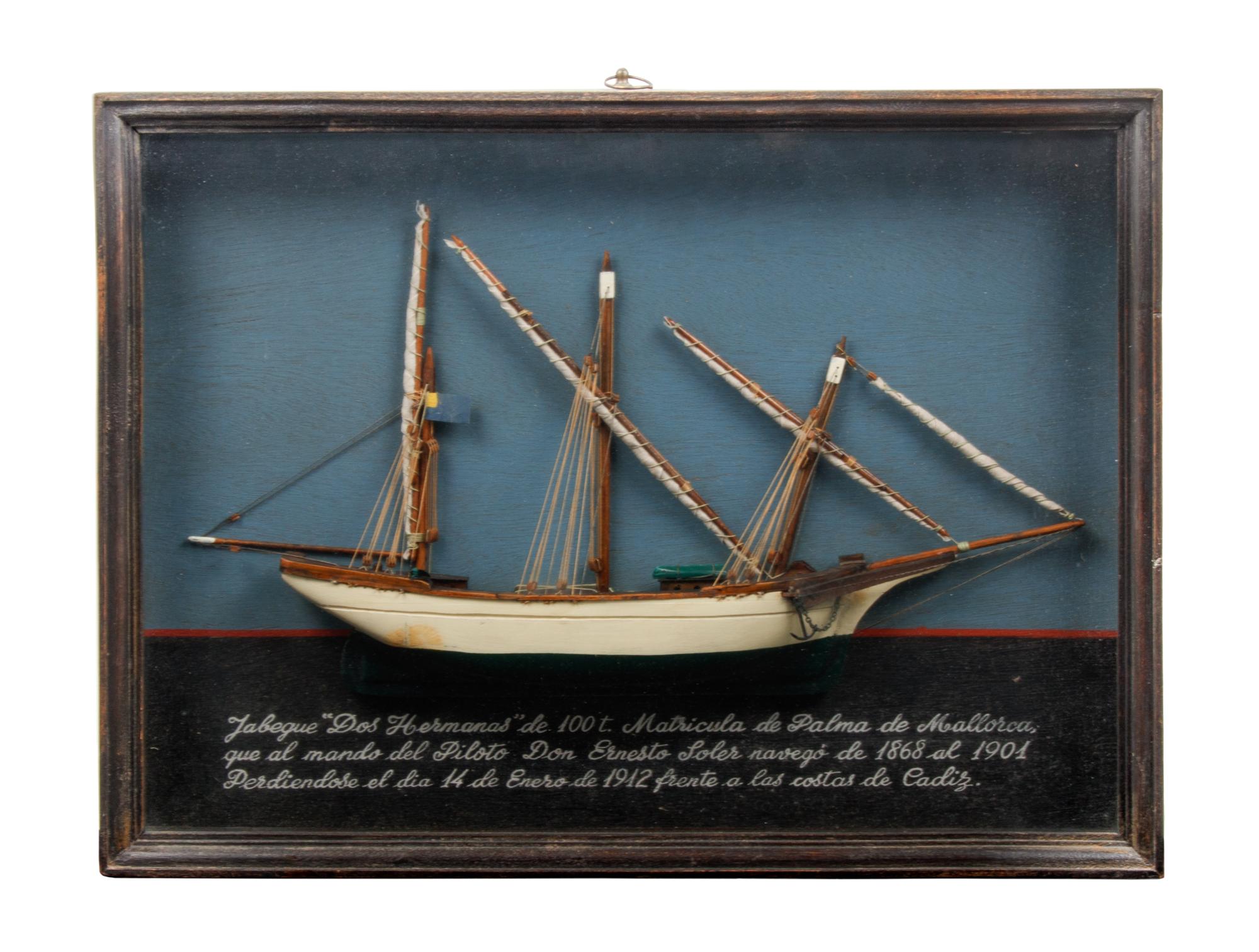A Spanish Half-Hull Ship Model