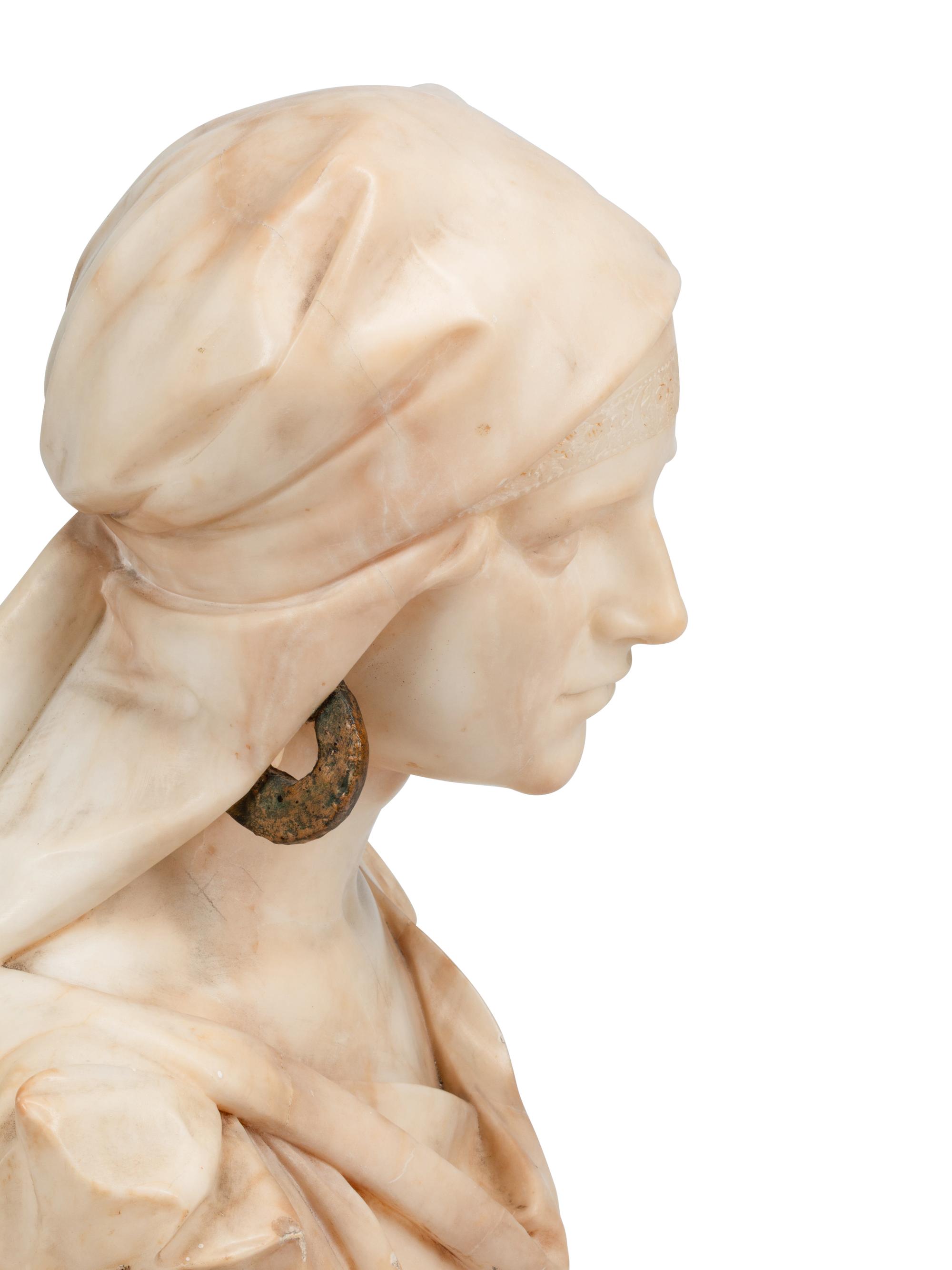 An Italian Alabaster Bust