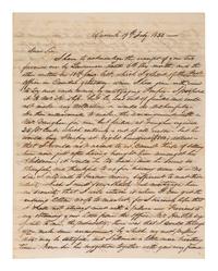 [ENSLAVEMENT]. Pair of letters lamenting the possible sale of a 35-year-old slave named Pompey. 1850.