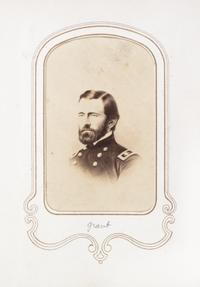 (CIVIL WAR) Carte-de-visite album of Civil War generals, including 46 photographs.