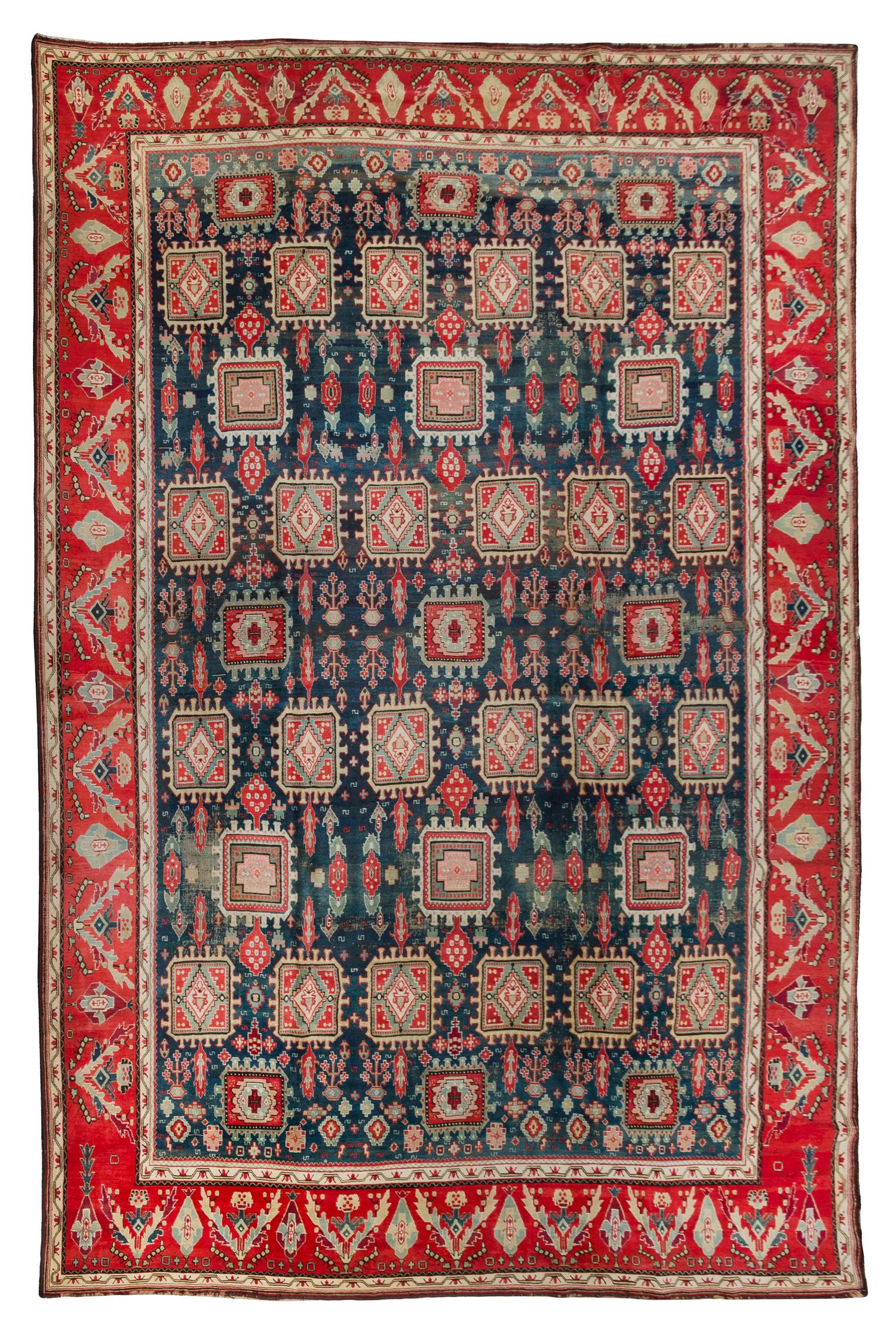 An Agra Wool Rug 15 feet 7 inches x 11 feet 9 inches.