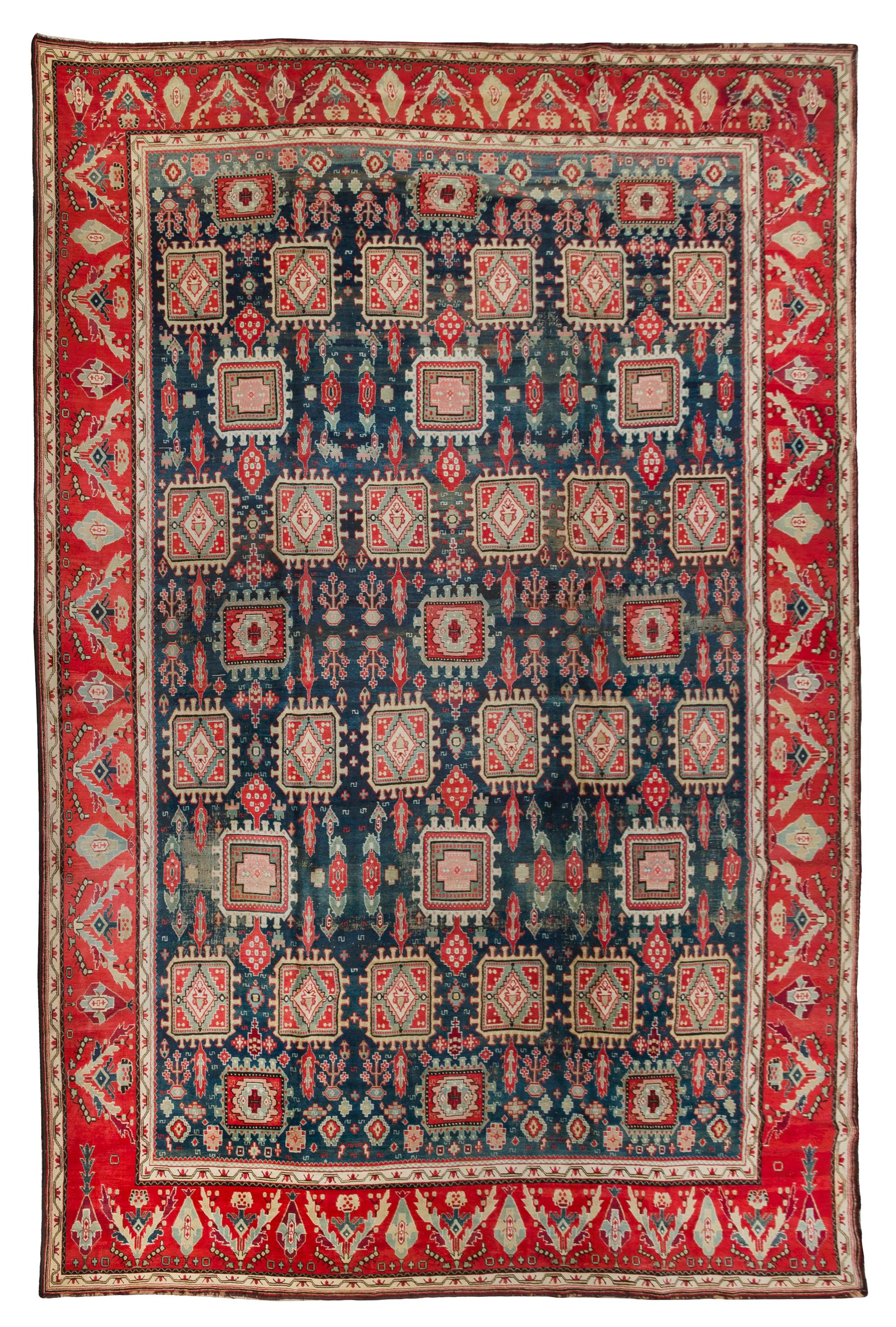An Agra Wool Rug 15 feet 7 inches x 11 feet 9 inches.