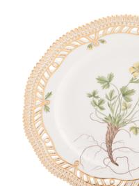 A Set of Eight Royal Copenhagen Flora Danica Reticulated Porcelain Salad Plates