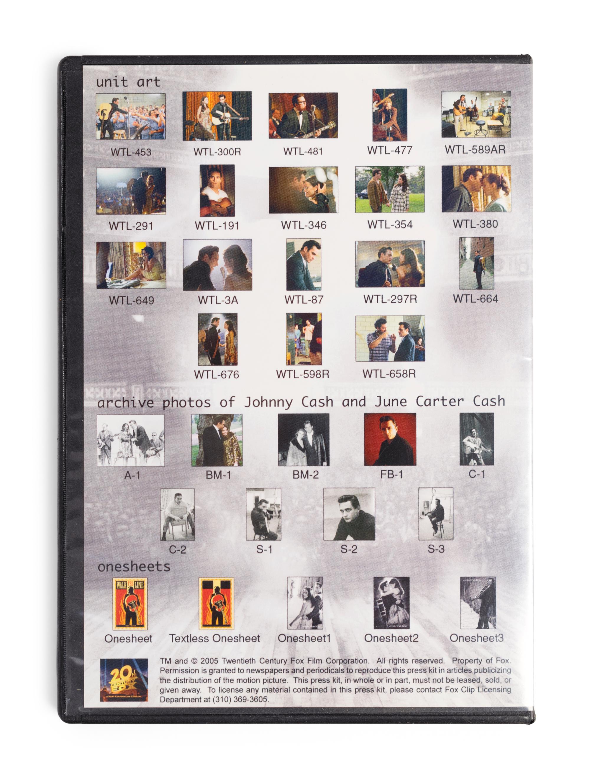 (Film Memorabilia) “Walk the Line”, Fox 2000 Pictures, 2005.