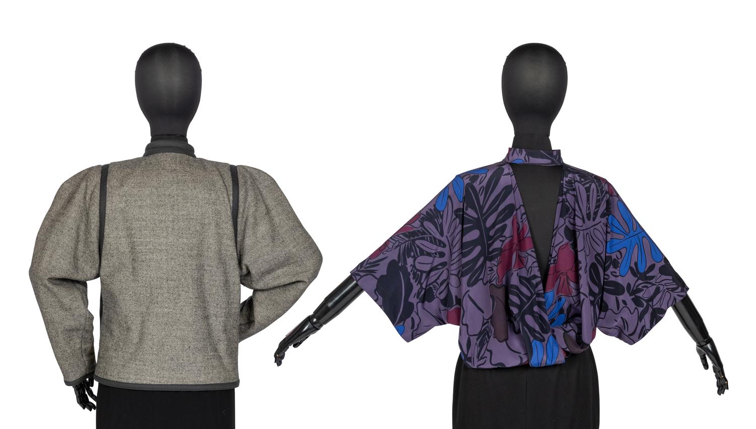 Two Gianni Versace Items: Coat and Silk Shirt, c.1980s