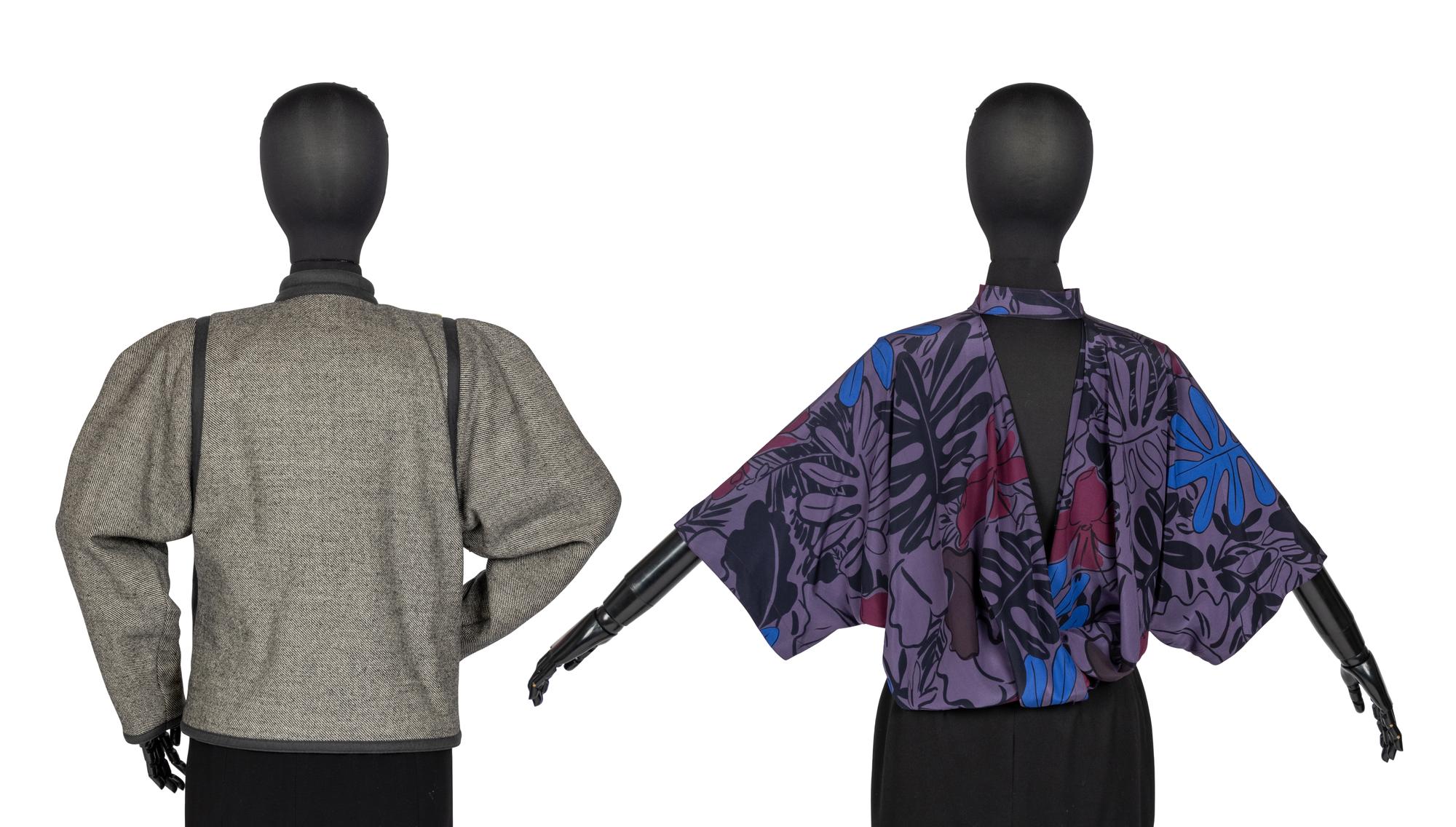 Two Gianni Versace Items: Coat and Silk Shirt, c.1980s