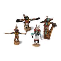 Collection of Hopi Katsinas, Eagle Dancers