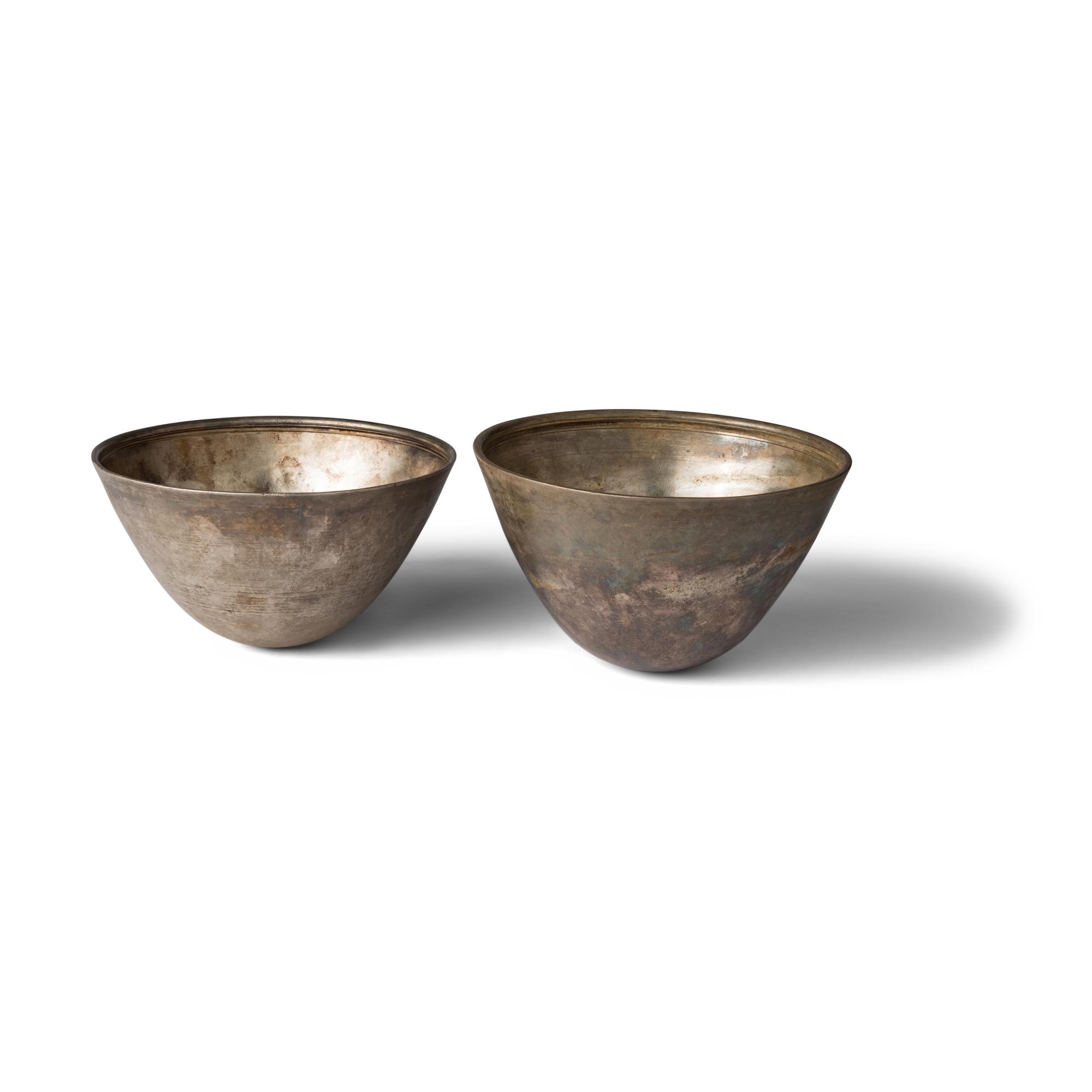 Two Hellenistic Silver Mastoi