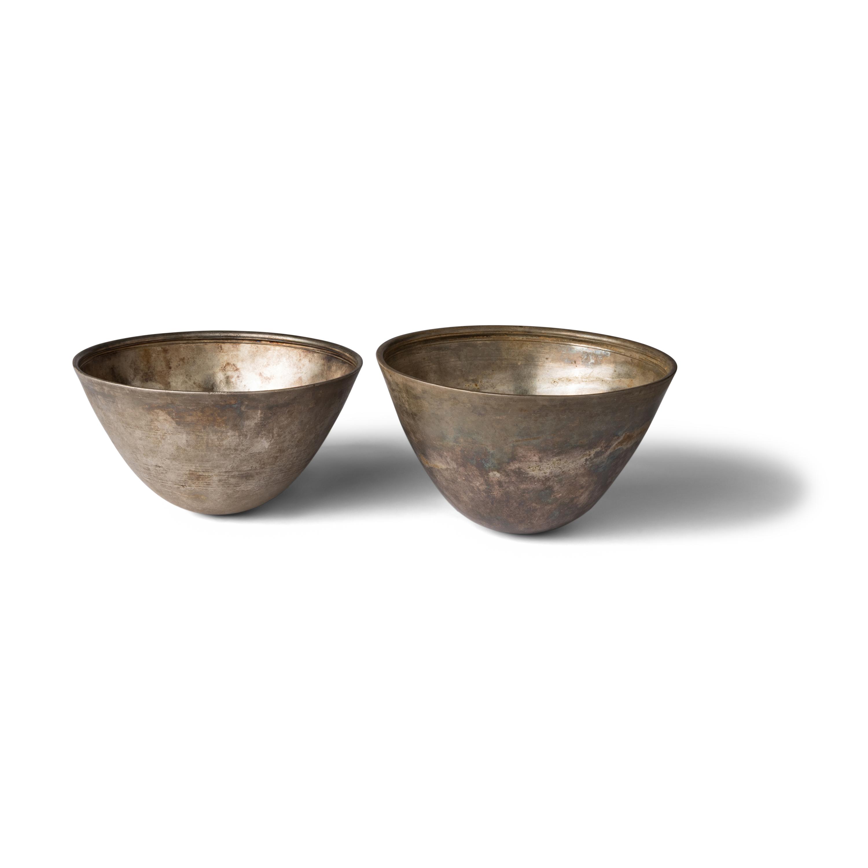 Two Hellenistic Silver Mastoi