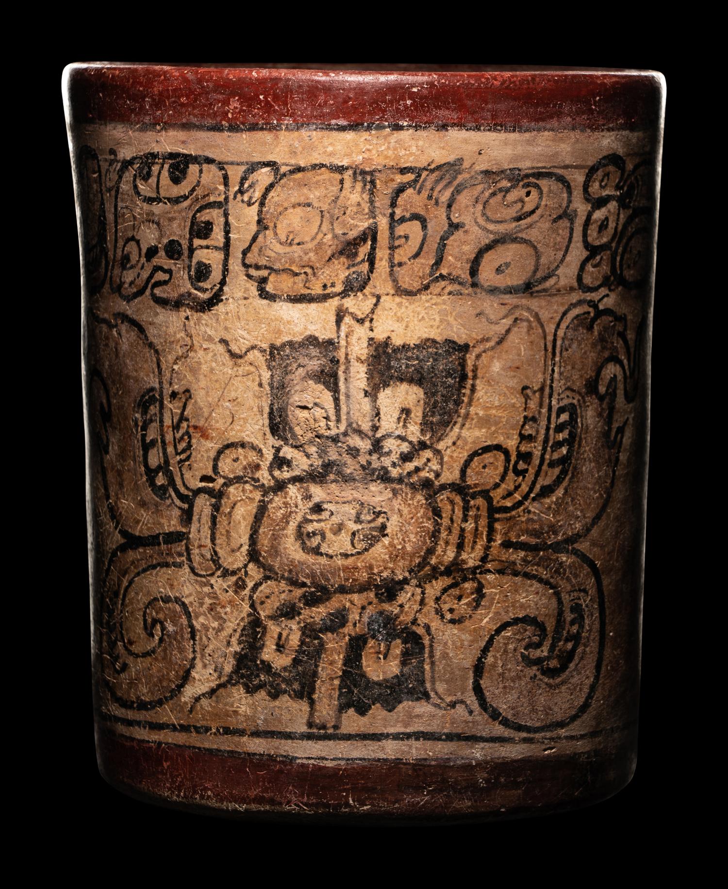 A Maya Codex Style Cylinder Vessel
