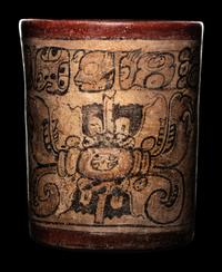 A Maya Codex Style Cylinder Vessel