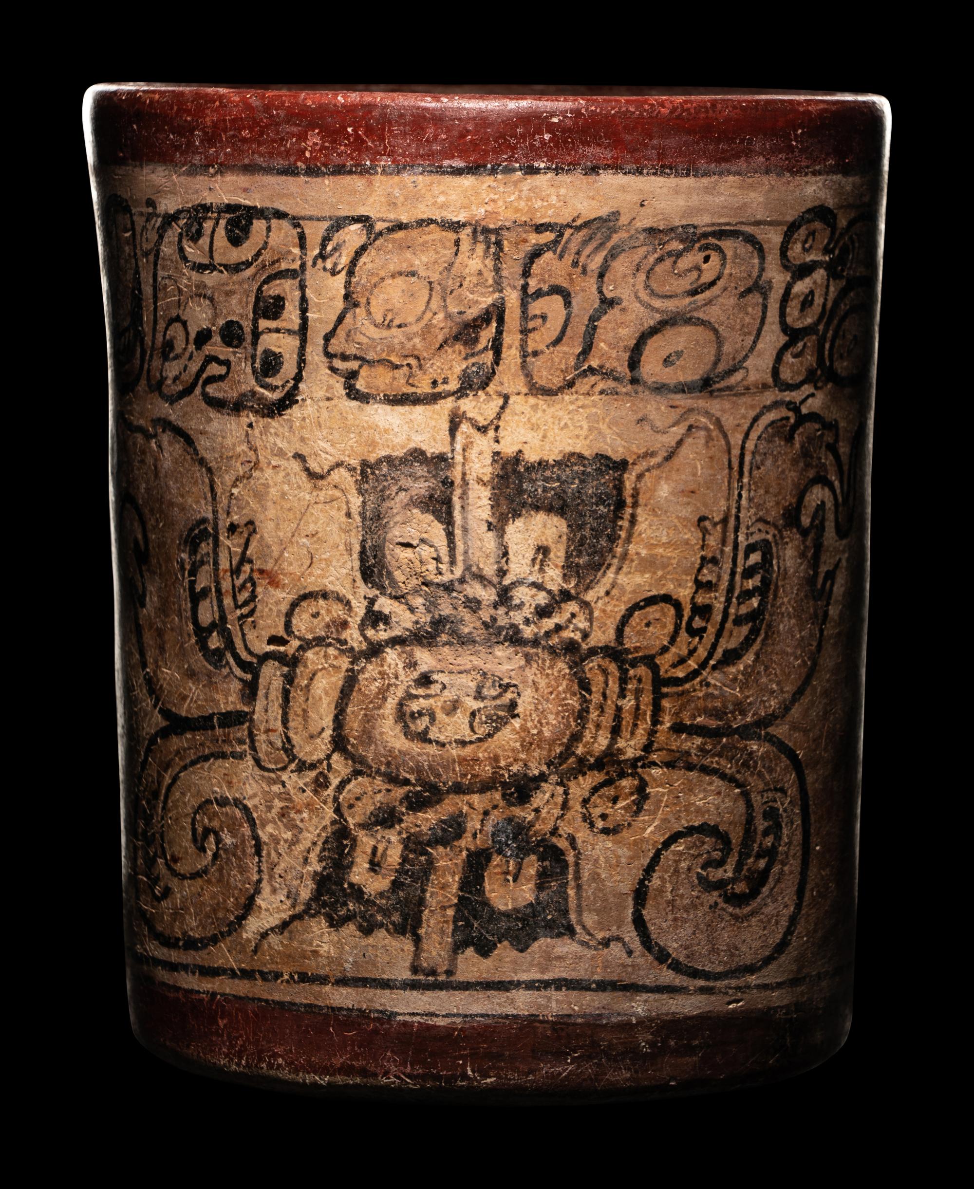 A Maya Codex Style Cylinder Vessel