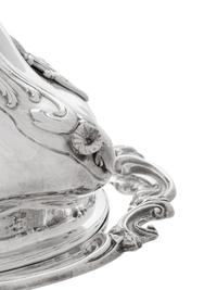 An Important Victorian Silver Presentation Covered Serving Dish of British Railroad Interest