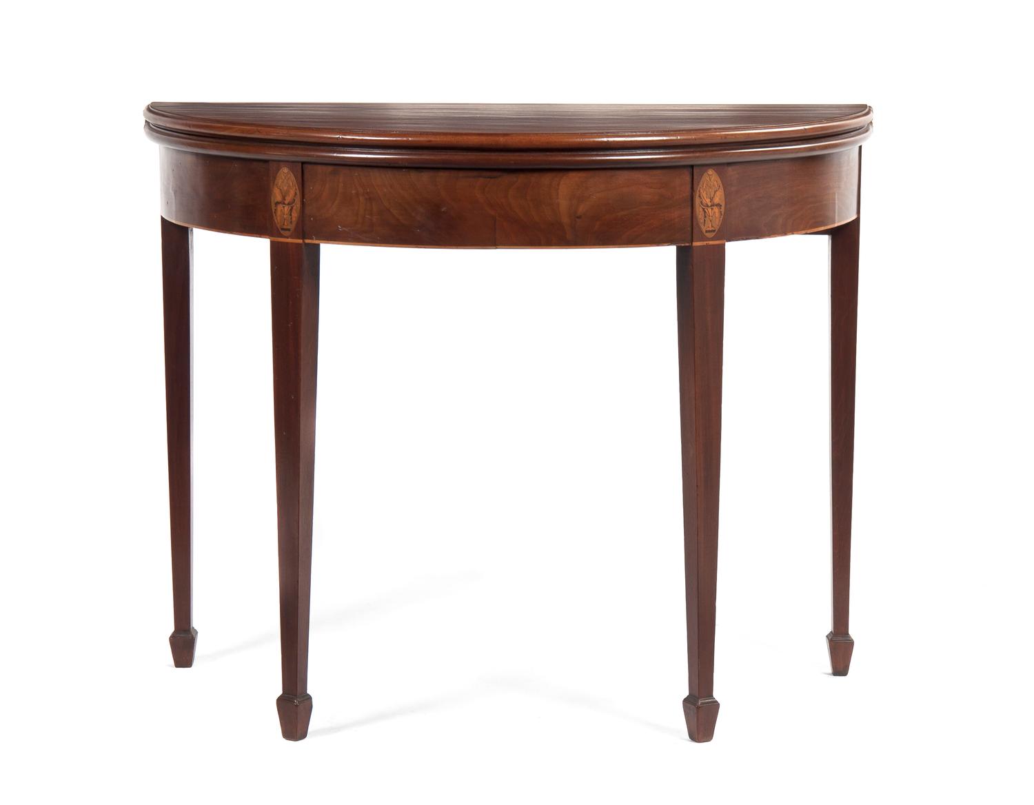 An English Walnut Games Table, Height 28 1/2 x width 36 x depth 17 inches.