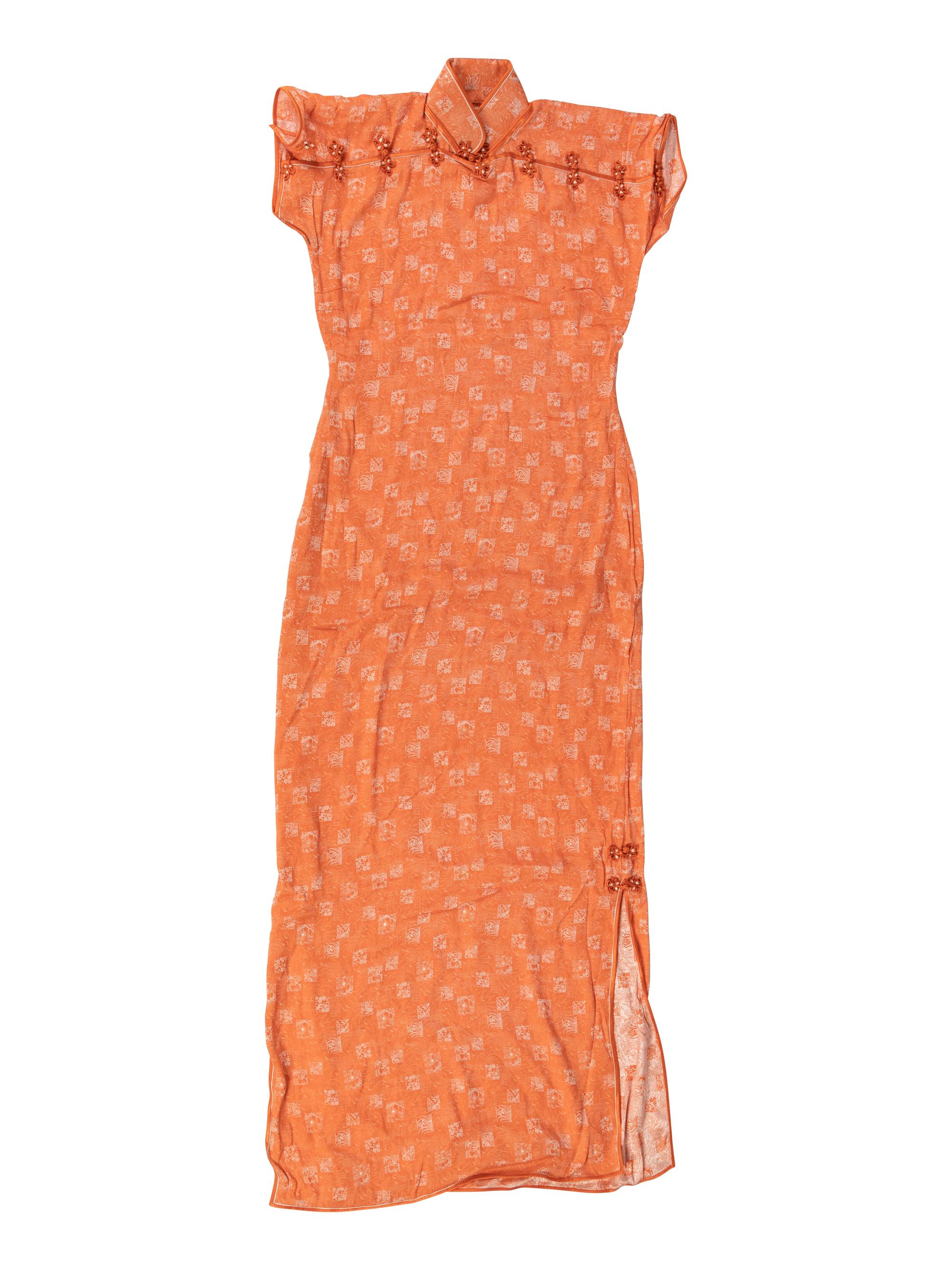Four Chinese Silk Woven Lady's Cheongsams, Qipao