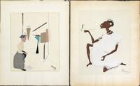 Hilla Rebay von Ehrenwiesen, (American, 1890-1967), a portfolio of 8 color pochoirs