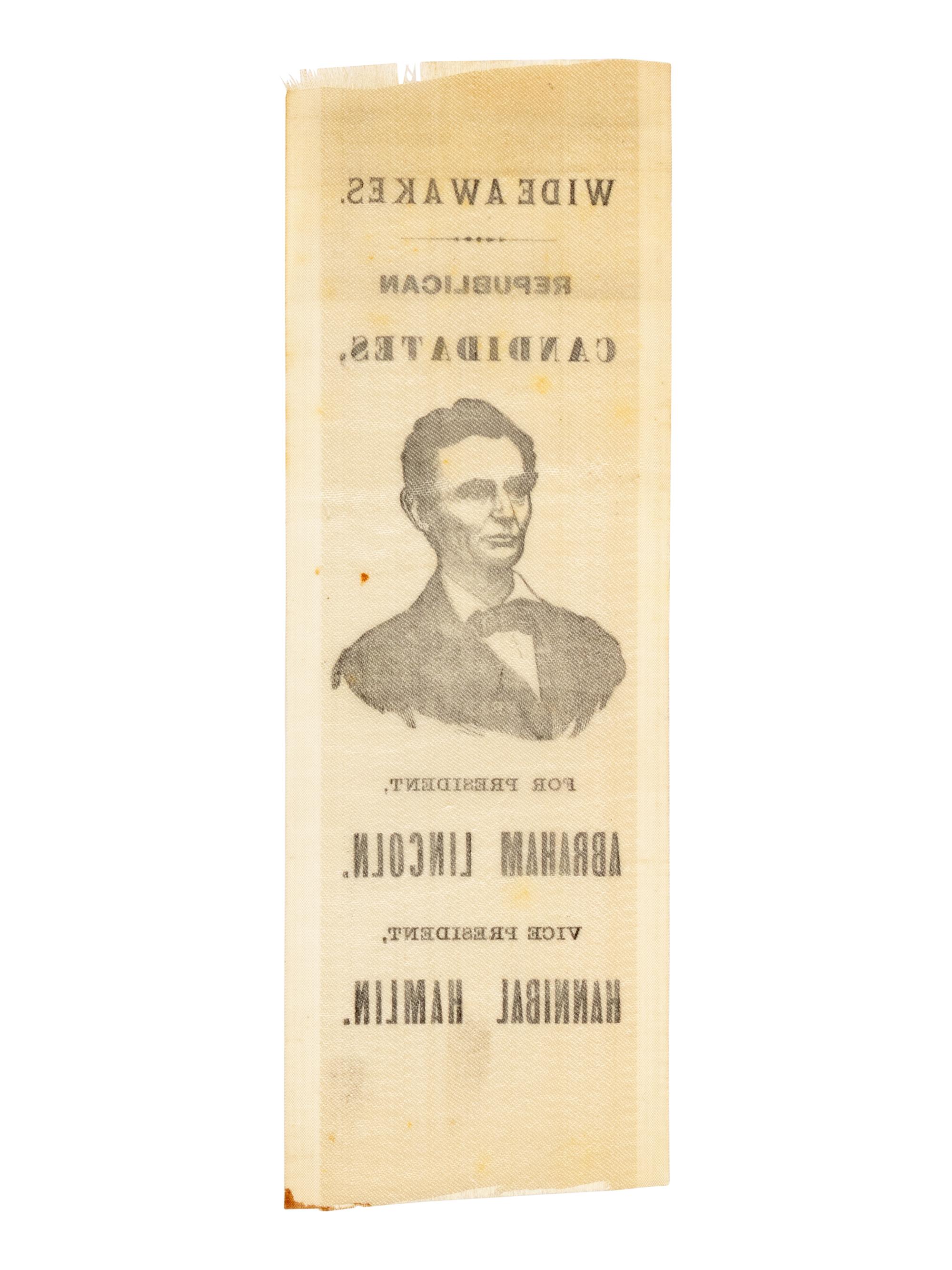 [LINCOLN-HAMLIN CAMPAIGN]. Wide Awakes. Republican Candidates... ca. 1860.
