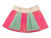Two Embroidered Silk Summer Apron Skirts