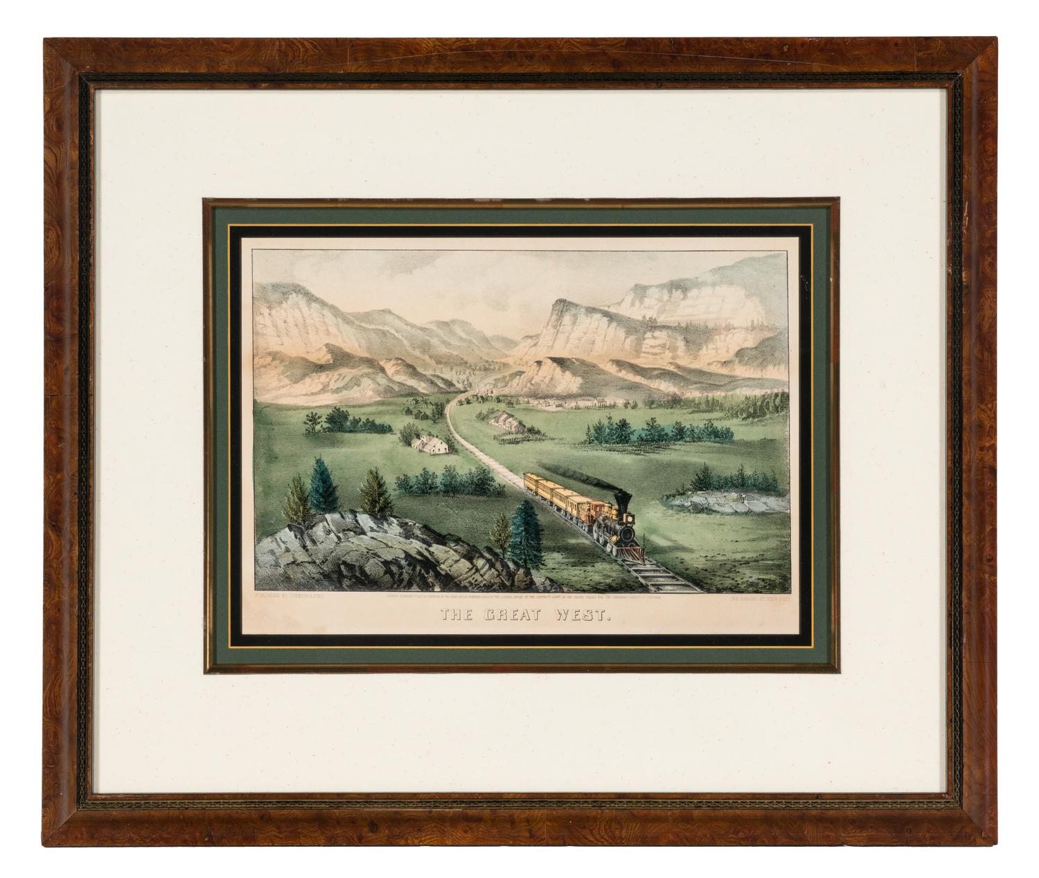 [AMERICANA - CURRIER & IVES]. A group of 7 small format lithographs, comprising:
