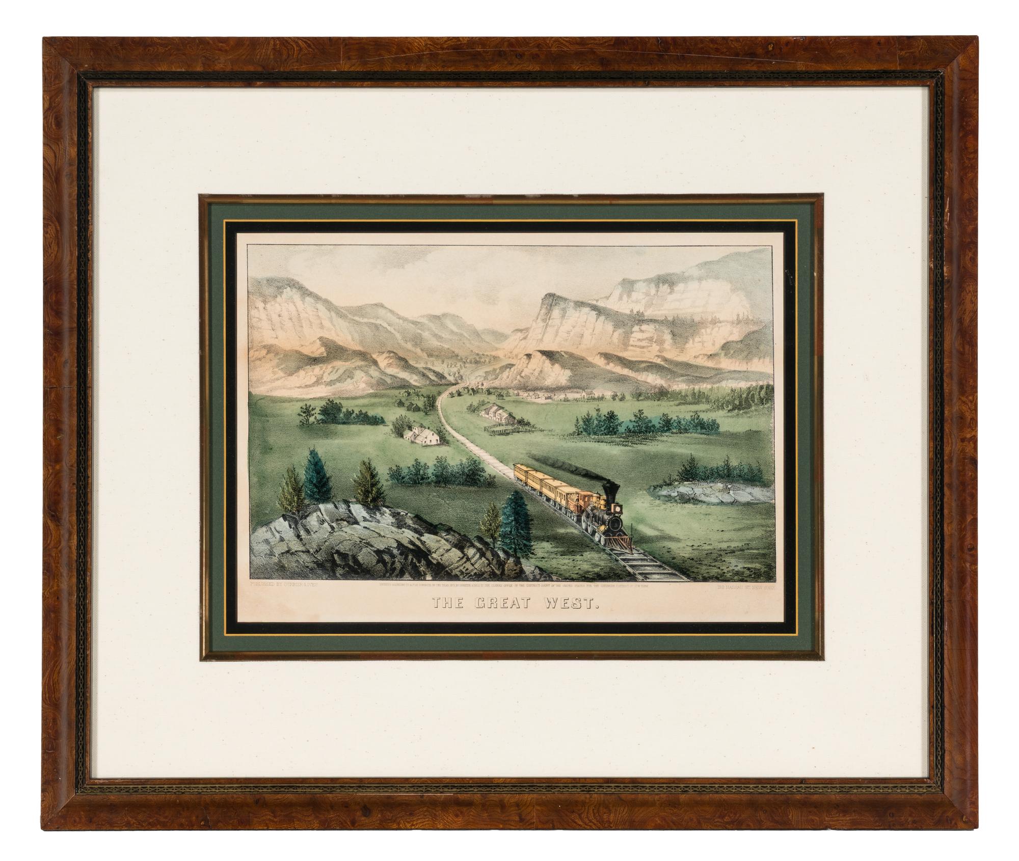 [AMERICANA - CURRIER & IVES]. A group of 7 small format lithographs, comprising: