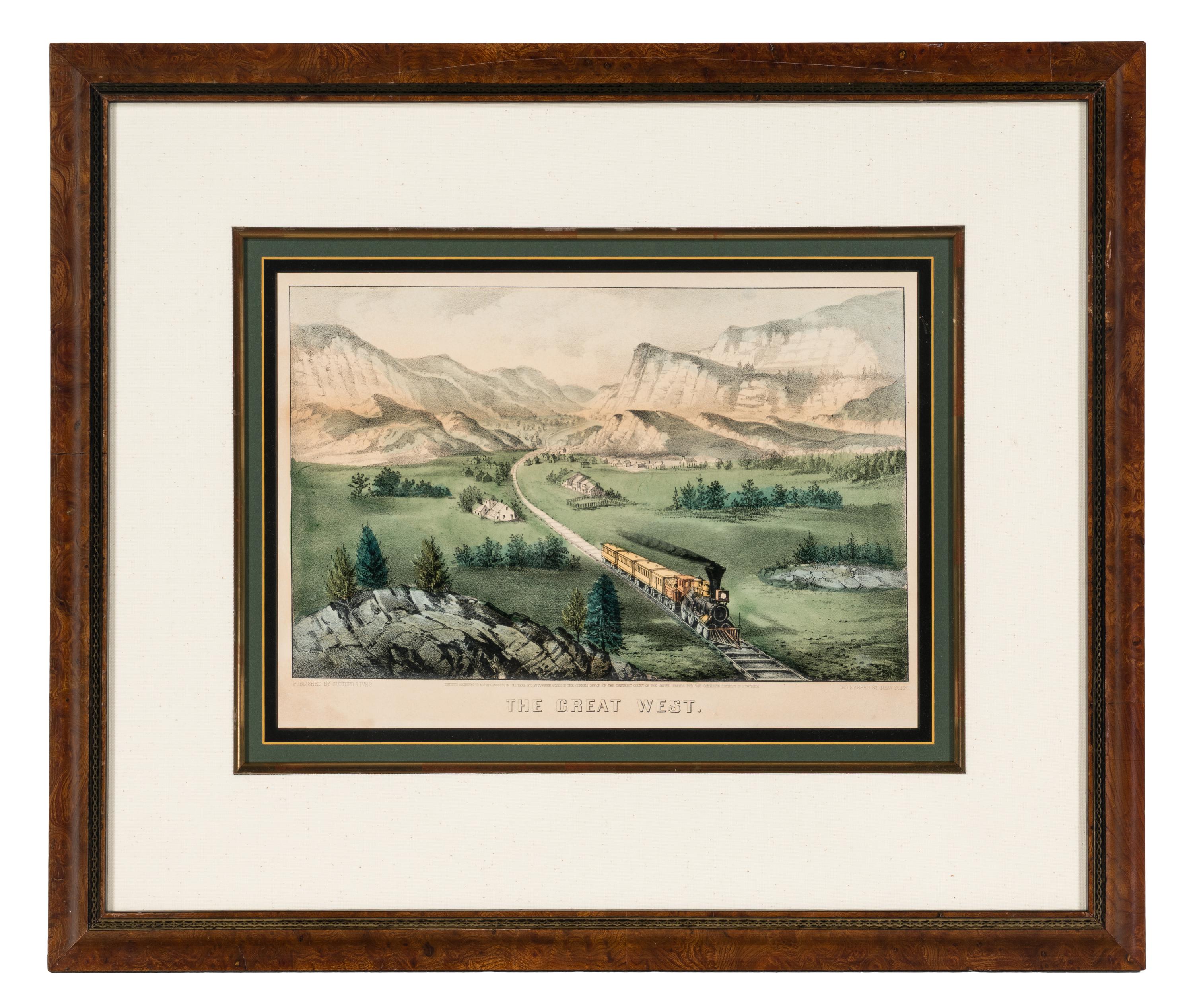 [AMERICANA - CURRIER & IVES]. A group of 7 small format lithographs, comprising: