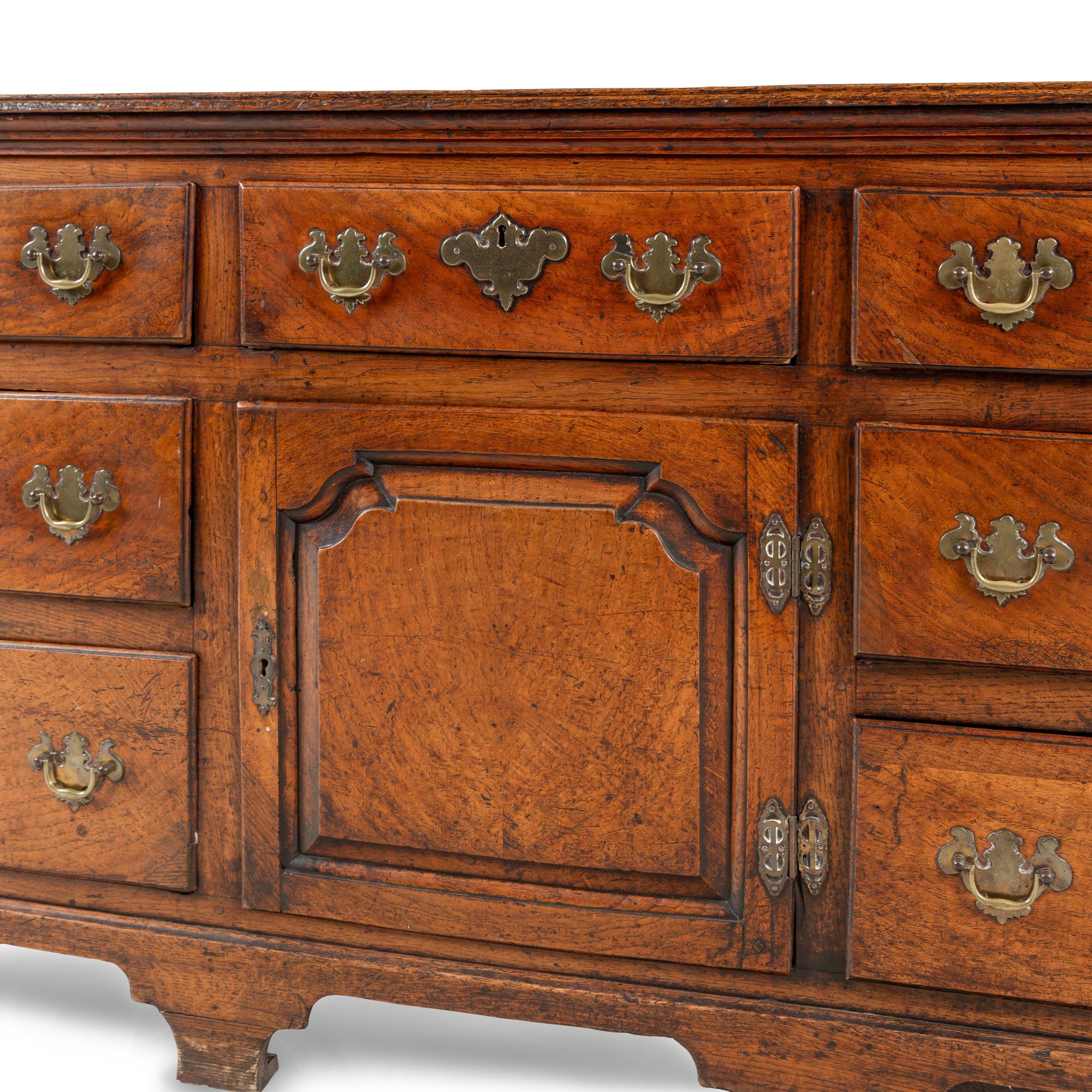 A George III Oak Serving Cabinet
