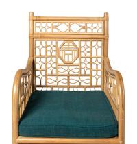 A Set of Eight Bamboo and Rattan Dining Chairs