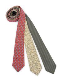Collection of Hermès Items: Three Ties, One Belt