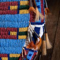 Cheyenne Beaded Hide Possible Bags, Matched Pair