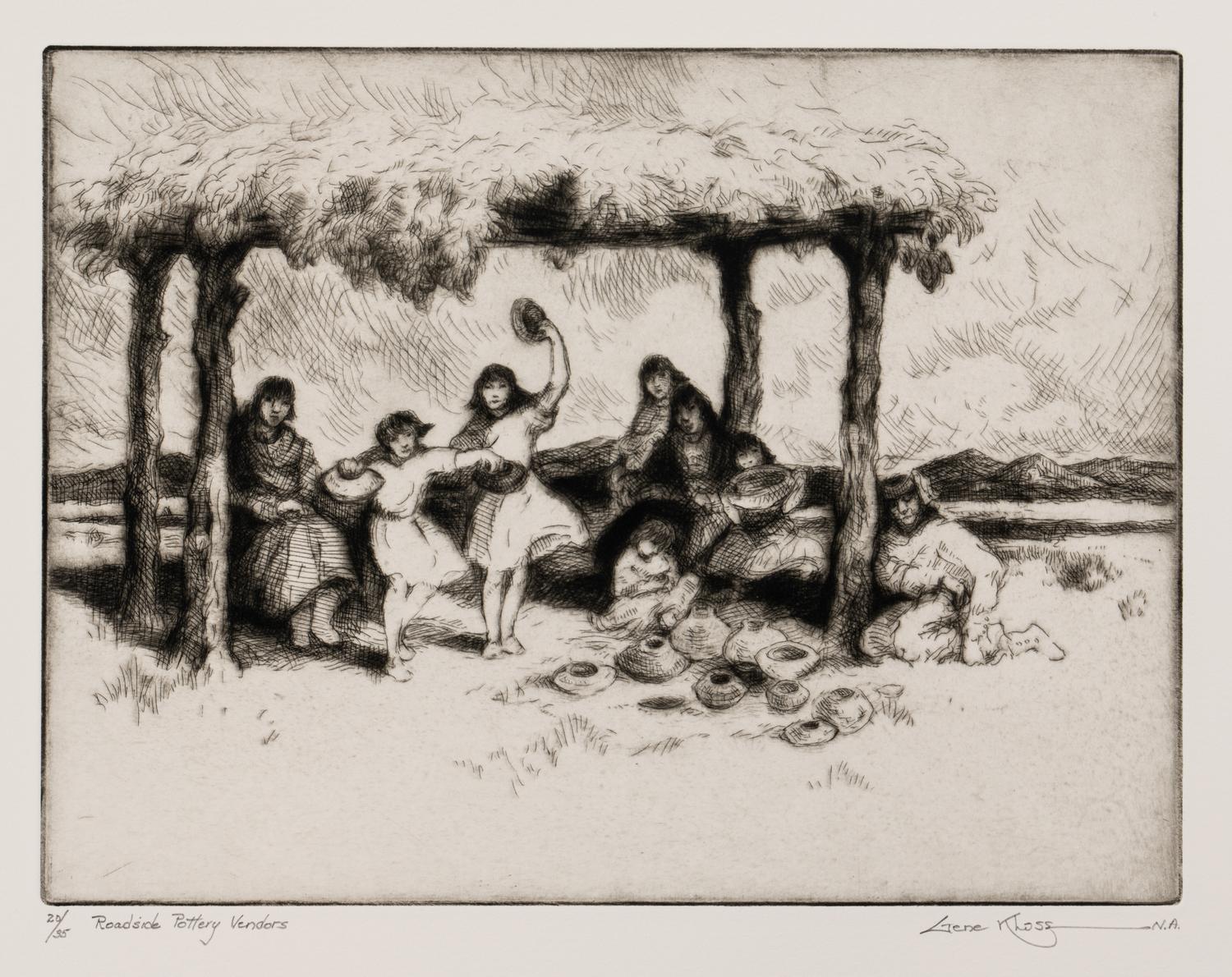 Roadside Pottery Vendors, edition 20/35