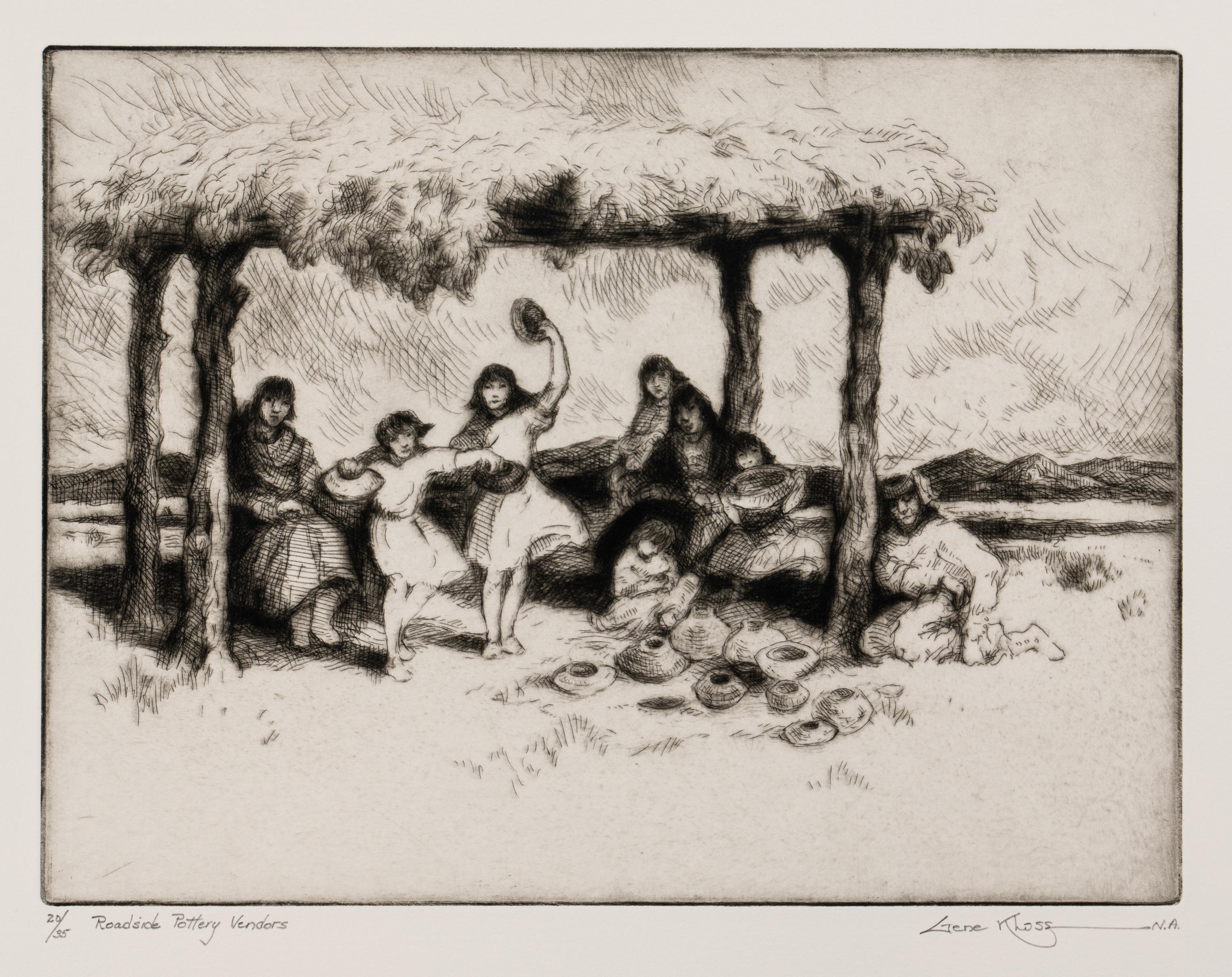 Roadside Pottery Vendors, edition 20/35