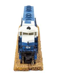 A Polychrome N-Gauge EMD Diesel Locomotive