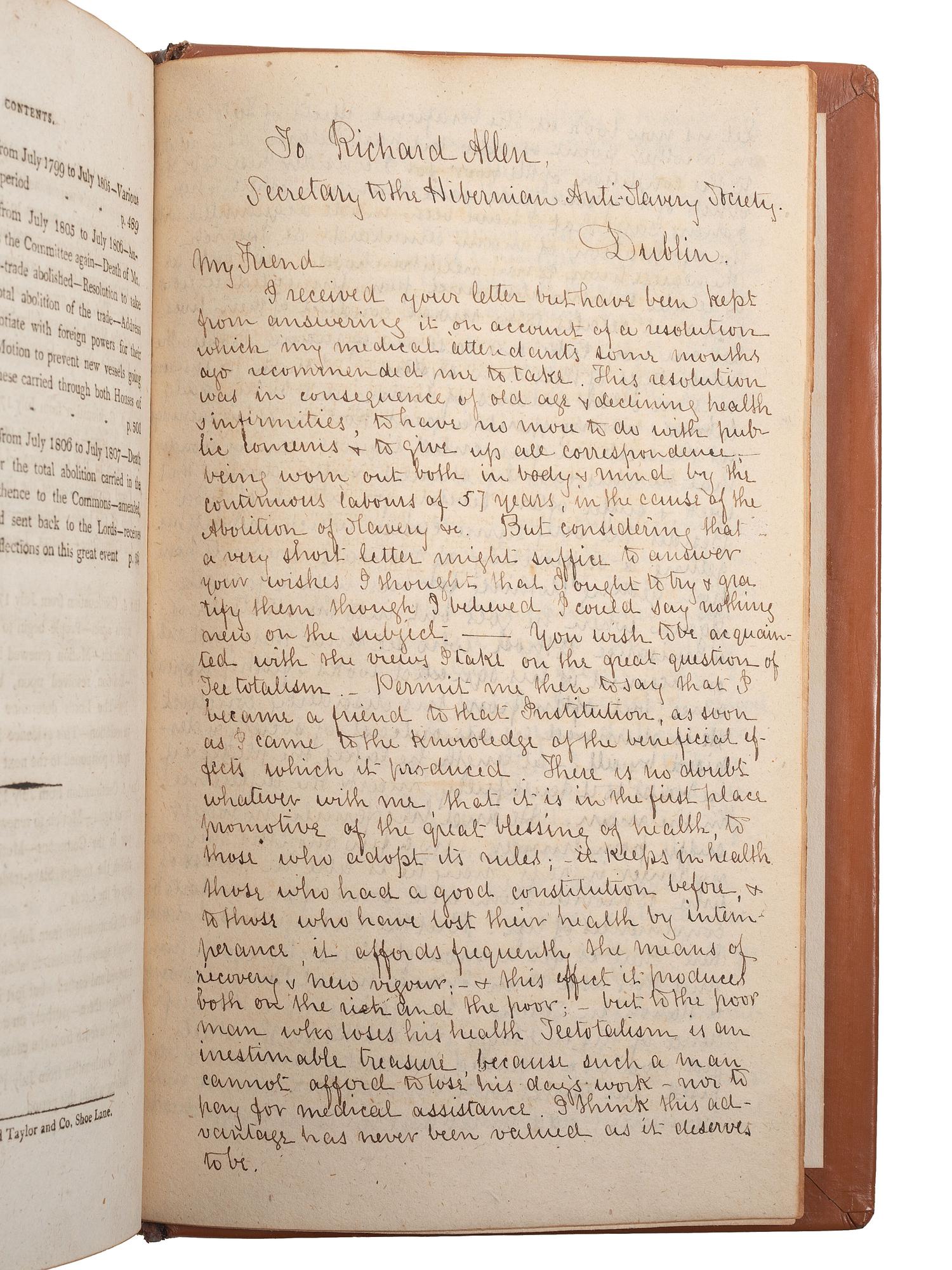 [SLAVERY & ABOLITION]. CLARKSON, Thomas (1760-1846).